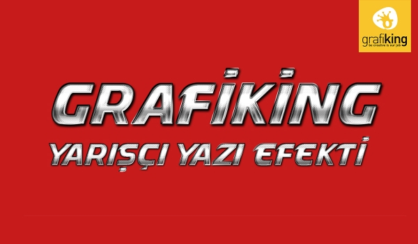 Yarışçı Yazı Efekti PSD