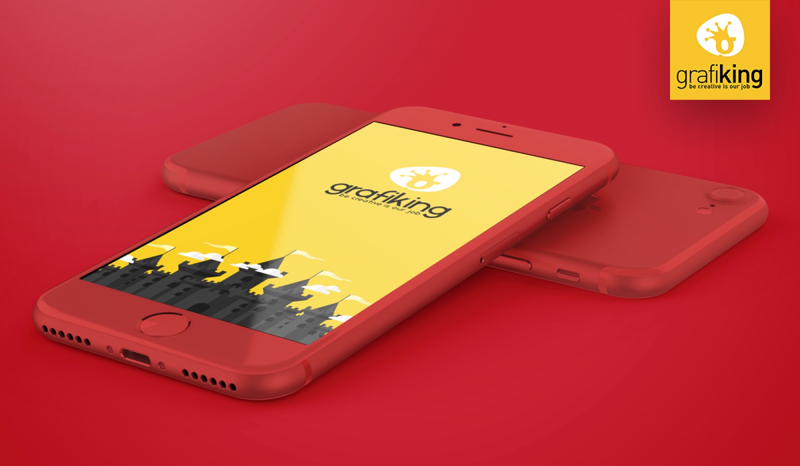 Download Gerçekçi iPhone 7 Mock-Up - GrafiKing Depo